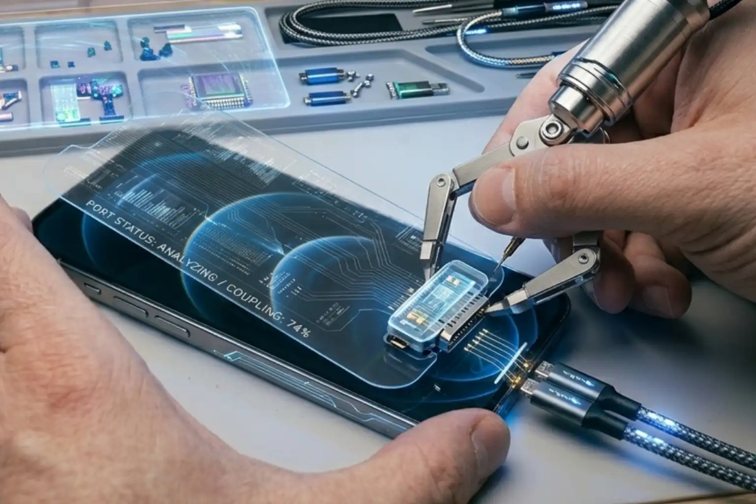 Charging port repair service at Pine Cell Repair in Sanford NC